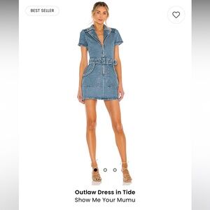 SHOW ME YOUR MUMU OUTLAW DRESS TIDE SIZE S
